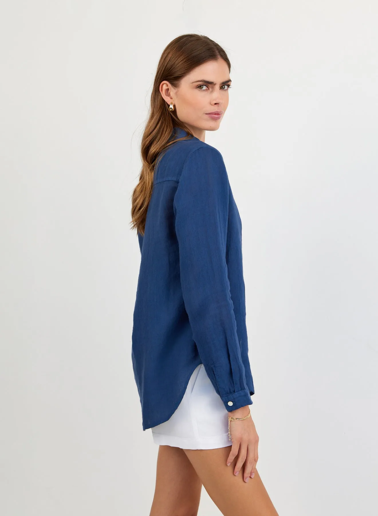 Pocket Button Down - Midnight Surf sold by Bella Dahl product image thumbnail 3