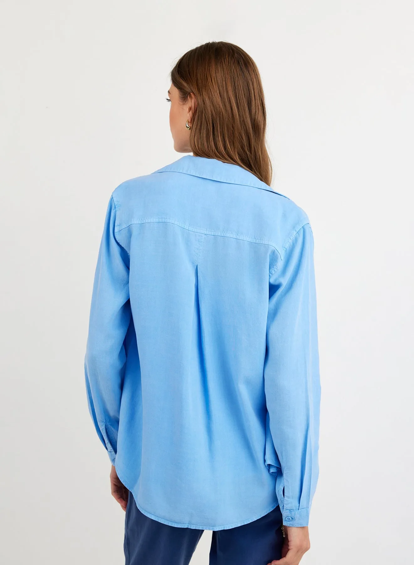 Classic Button Down - Tidal Blue sold by Bella Dahl product image thumbnail 4