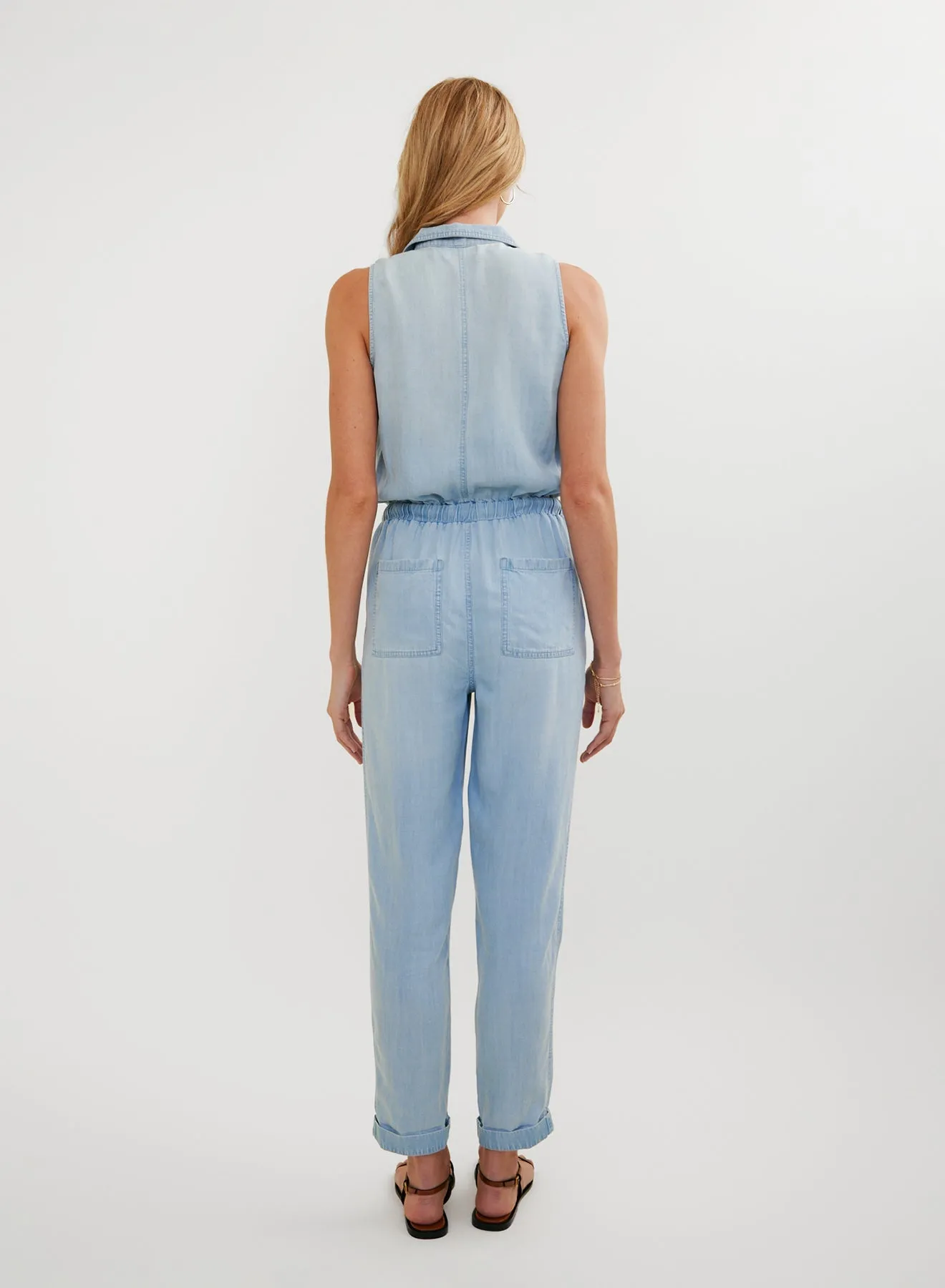 Pocket Jumpsuit - Light Sunspray Wash sold by Bella Dahl product image thumbnail 3