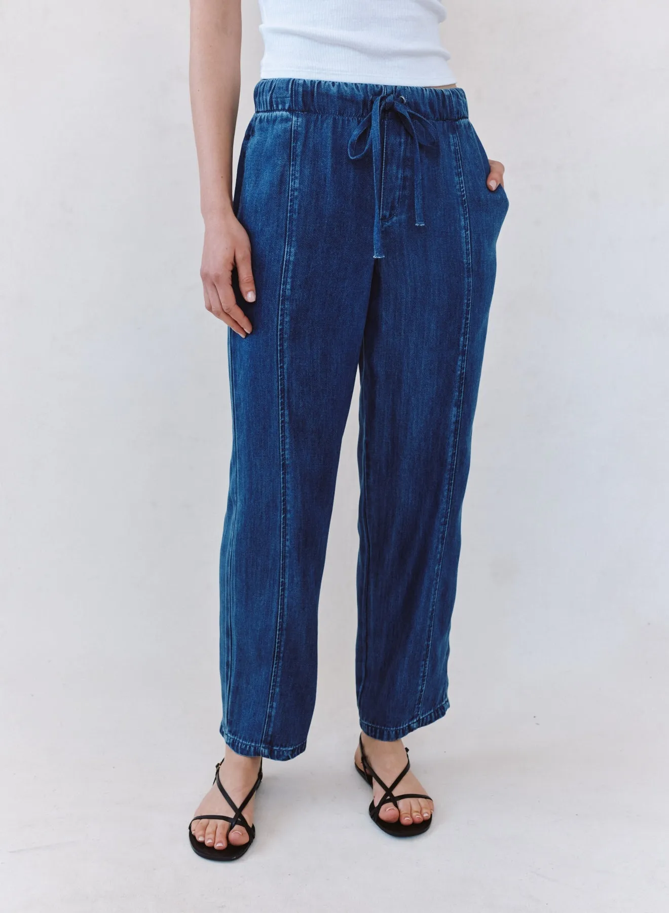 Seamed Soft Barrel with Elastic Back - Horizon Blue Wash sold by Bella Dahl product image thumbnail 2