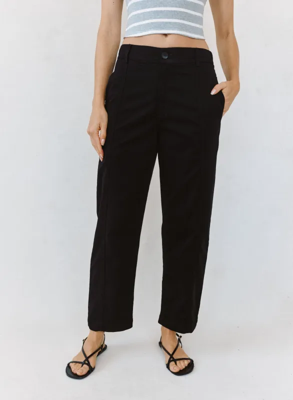 Seamed Soft Barrel With Elastic Back - Black sold by Bella Dahl