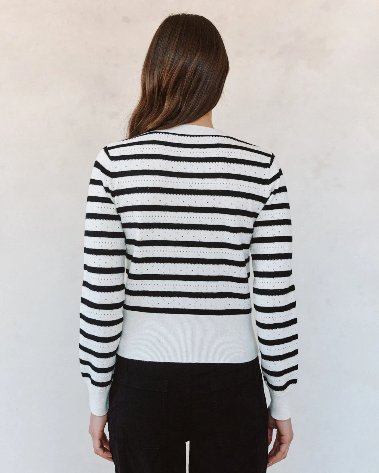 Fitted Cardigan - Cherie Stripe sold by Bella Dahl product image thumbnail 4