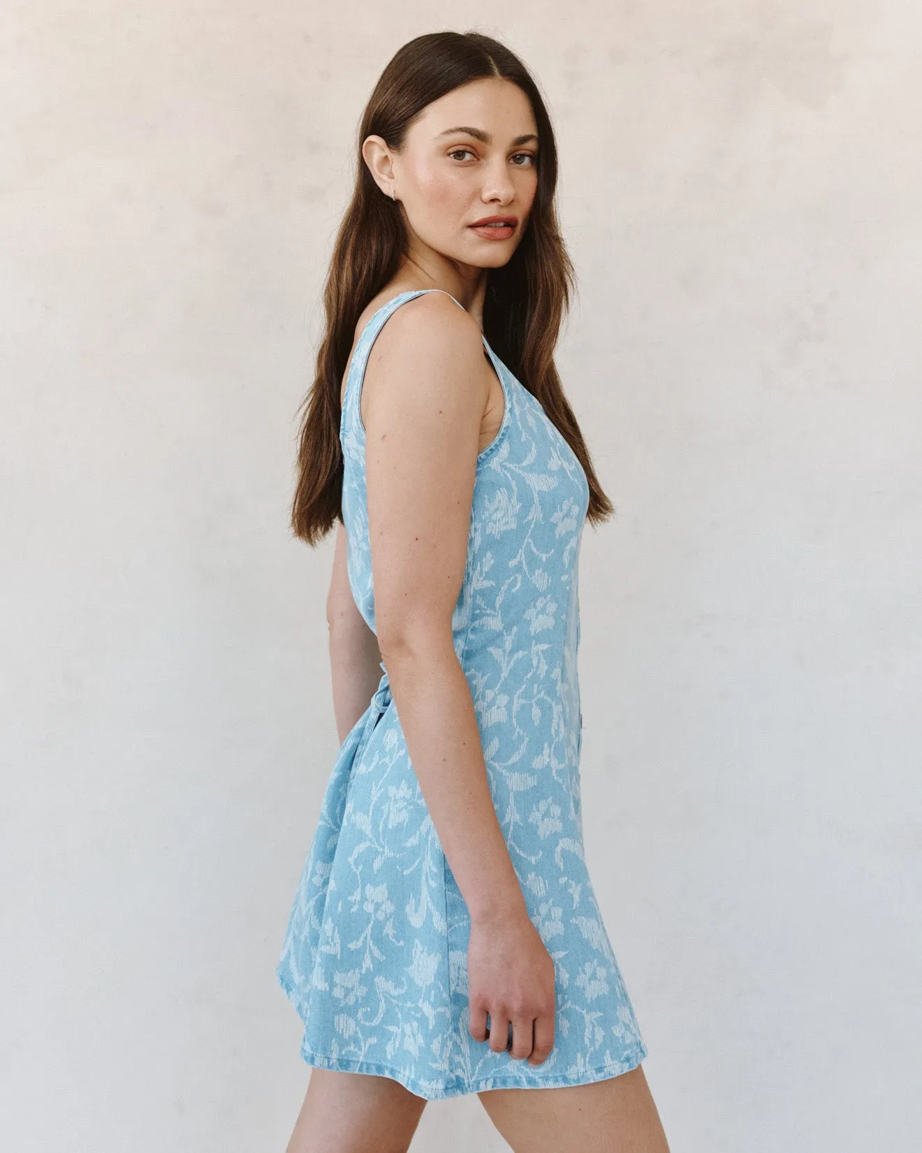 Sleeveless Button Front Fitted Dress - Vintage Fleur Denim sold by Bella Dahl product image thumbnail 4