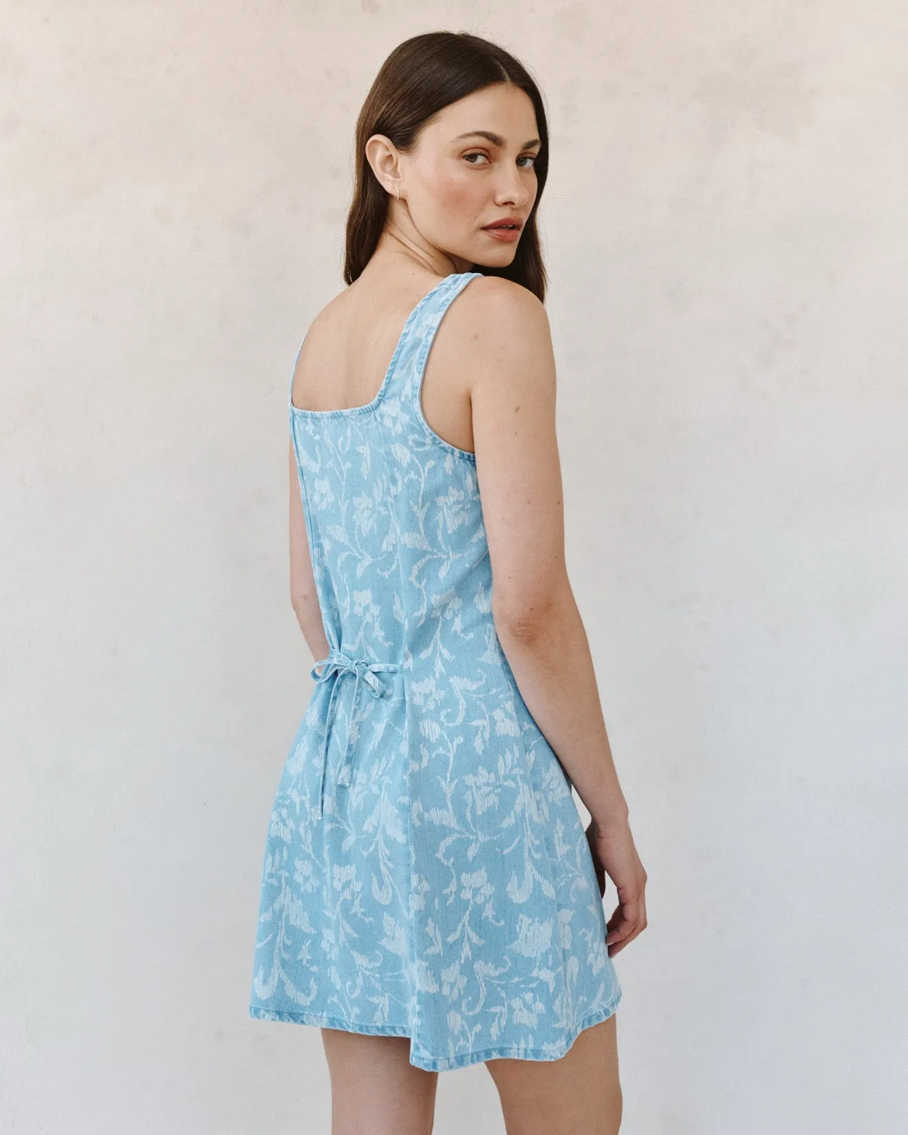 Sleeveless Button Front Fitted Dress - Vintage Fleur Denim sold by Bella Dahl product image thumbnail 5