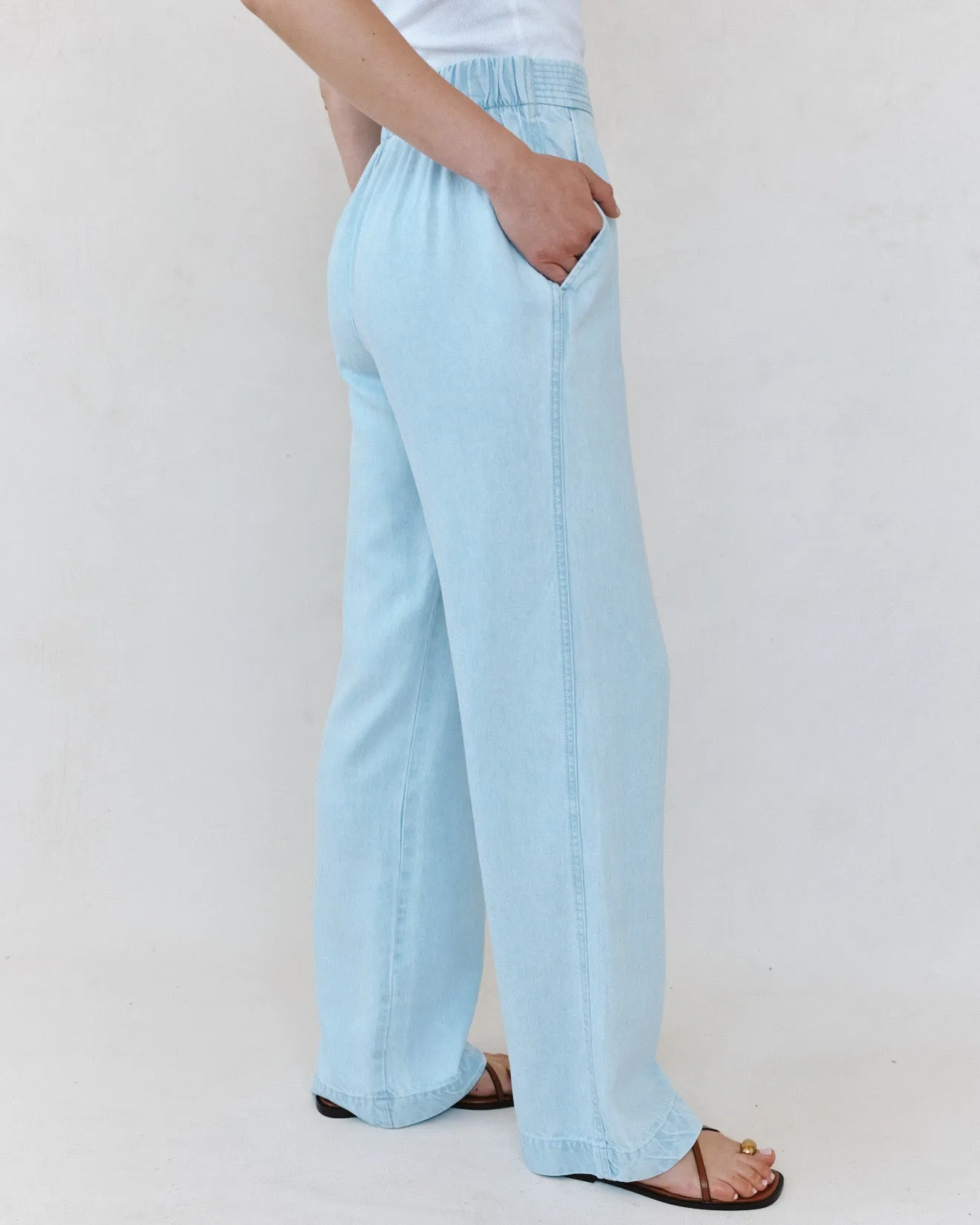 Multi Stitch Catalina Pant - Coastal Fade Wash sold by Bella Dahl product image thumbnail 4