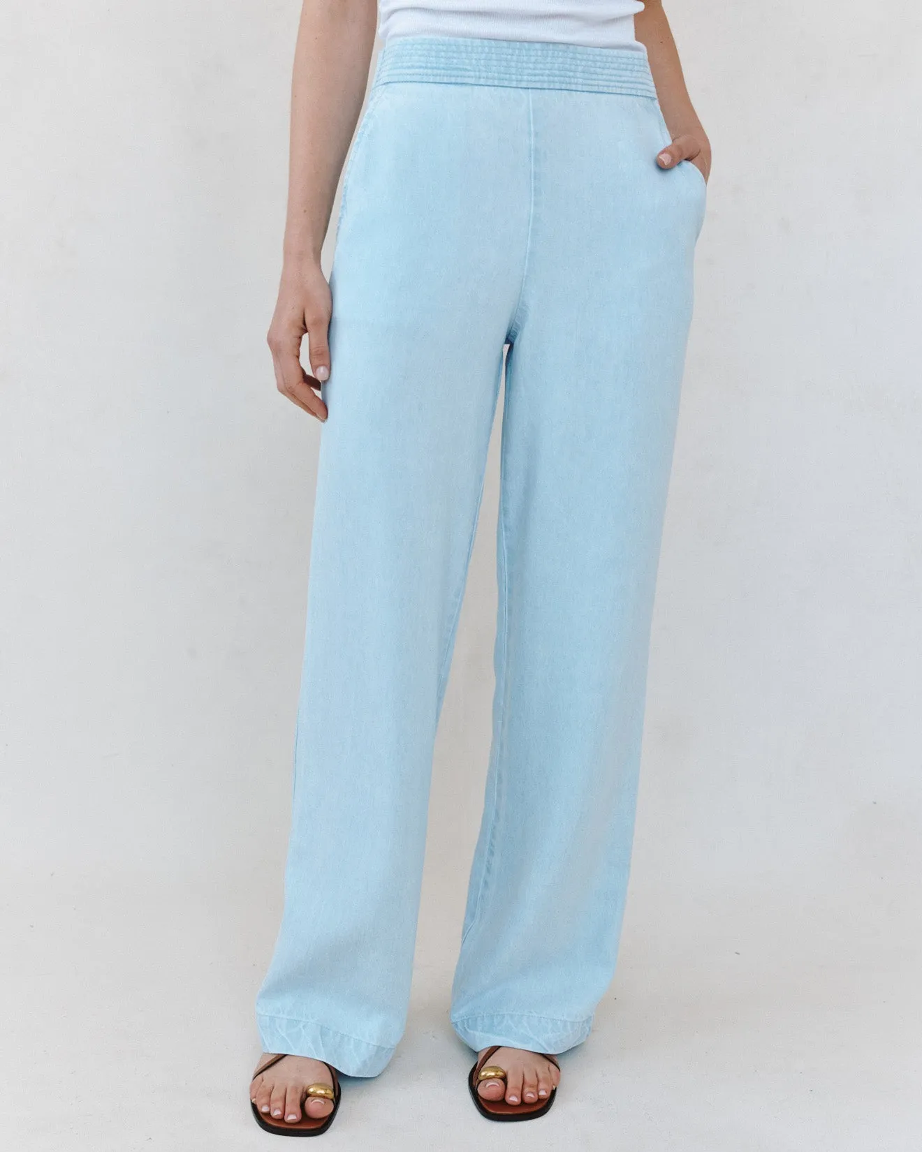 Multi Stitch Catalina Pant - Coastal Fade Wash sold by Bella Dahl