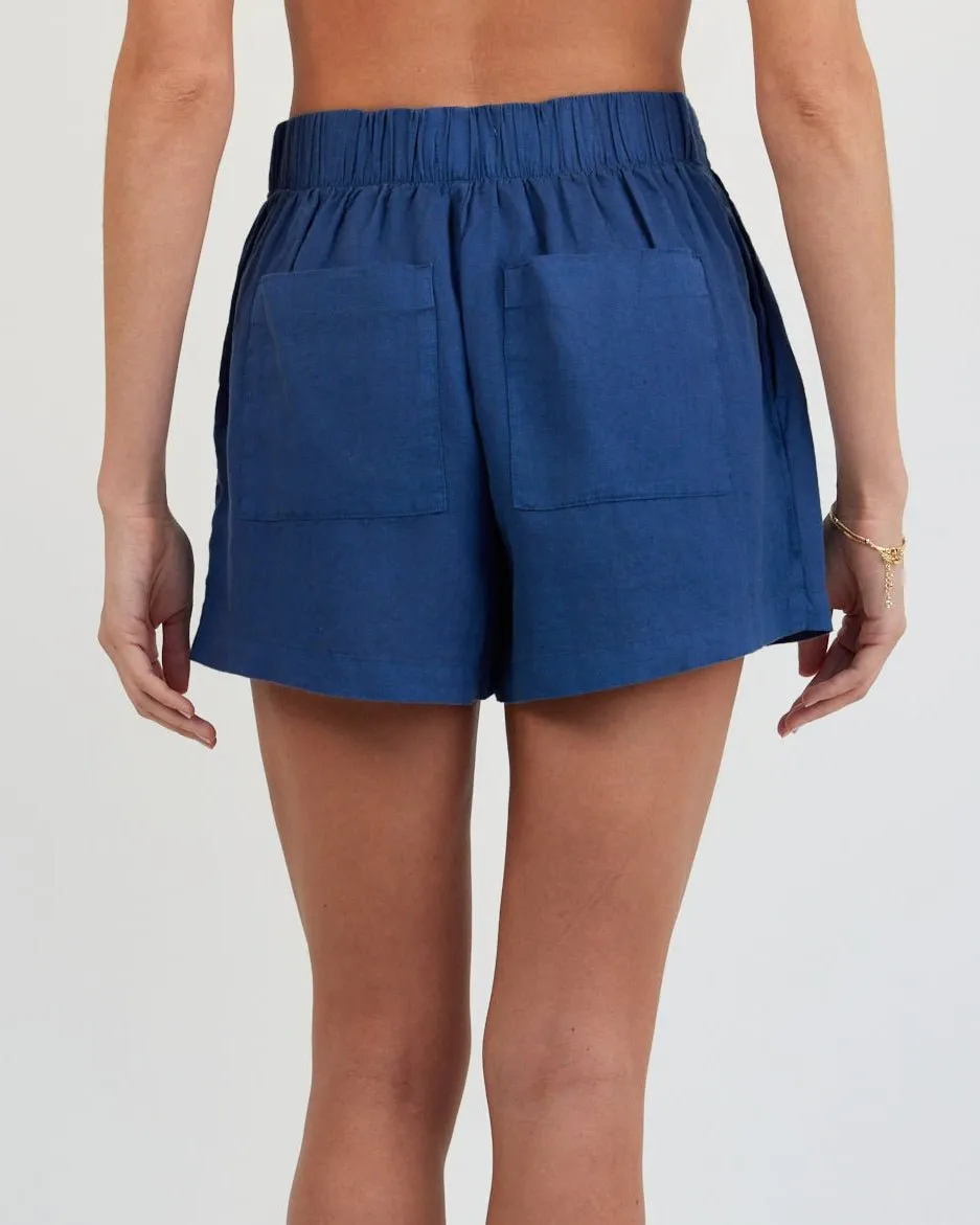 Double Pleat Short - Midnight Surf sold by Bella Dahl product image thumbnail 3