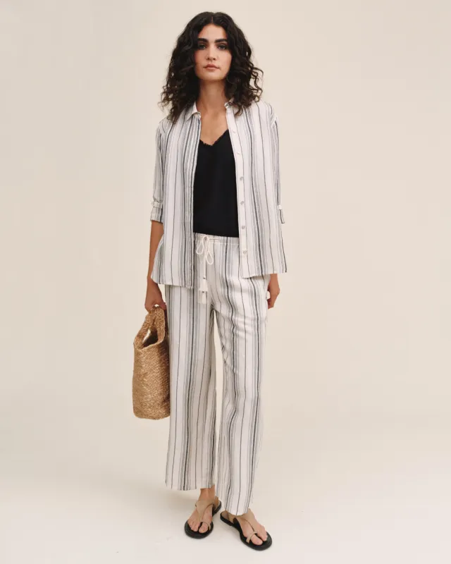 Long Sleeve Classic Shirt - Boardwalk Stripe made by Bella Dahl