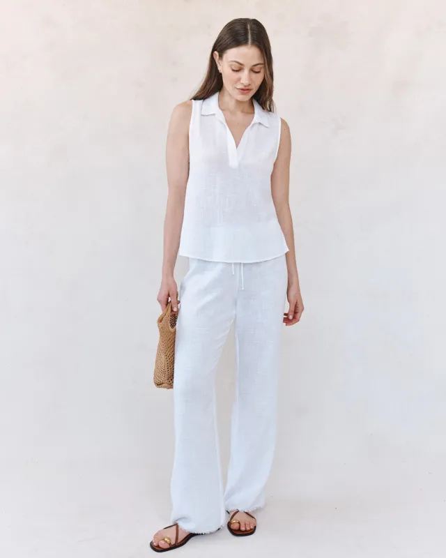 Sleeveless Pullover - White made by Bella Dahl