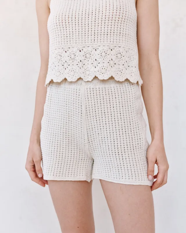 Open Crochet Short - Flower Bloom made by Bella Dahl
