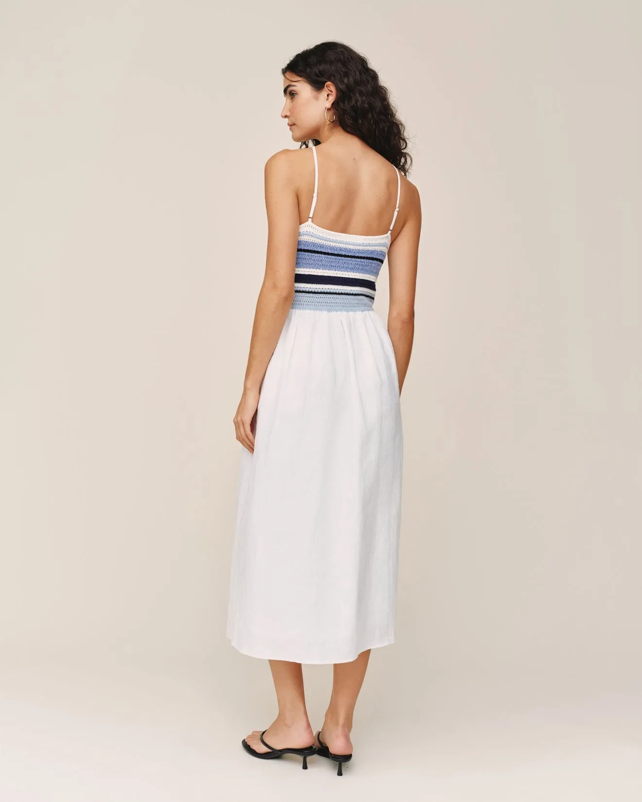 Crochet Mixed Dress - Ocean Blue sold by Bella Dahl product image thumbnail 2