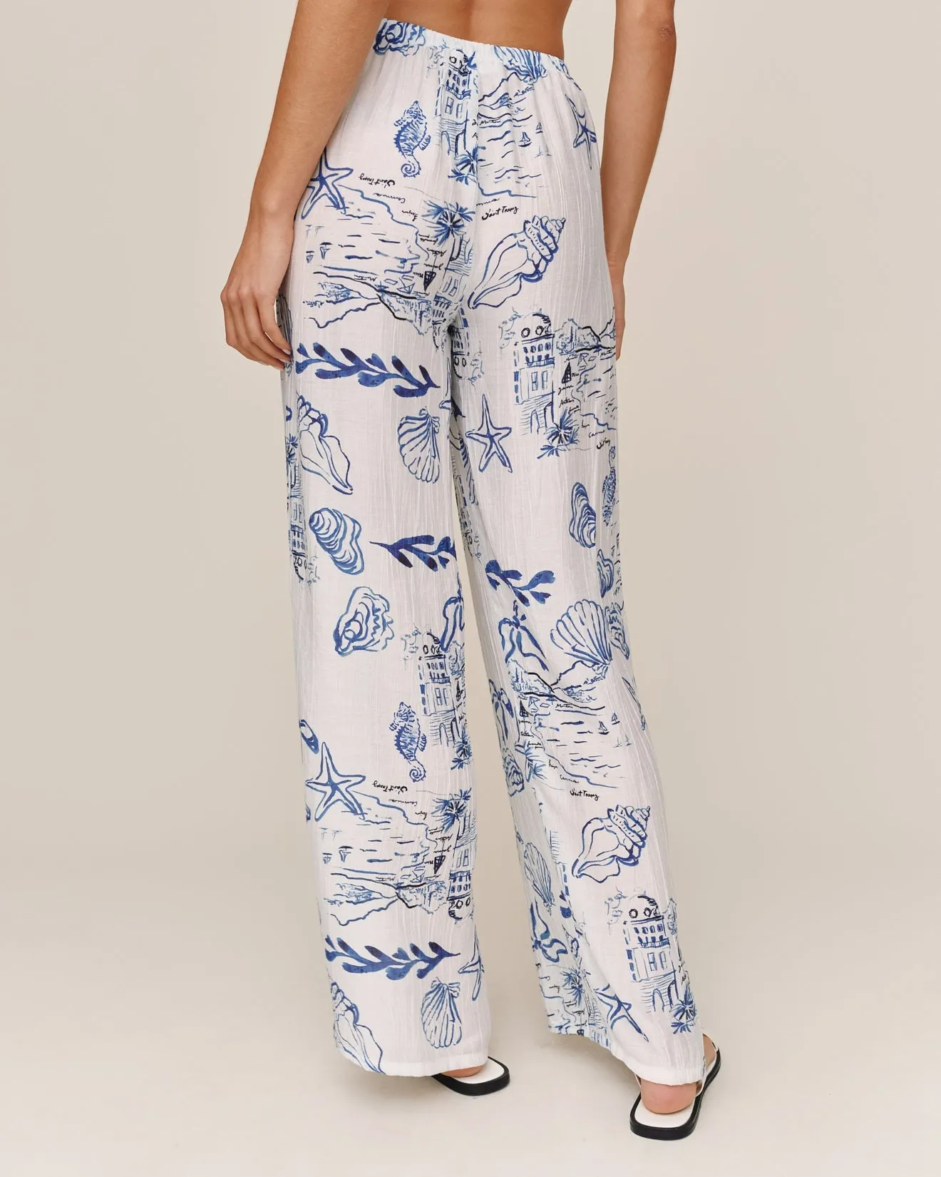 Wide Leg Beach Pant - Riviera Print sold by Bella Dahl product image thumbnail 2