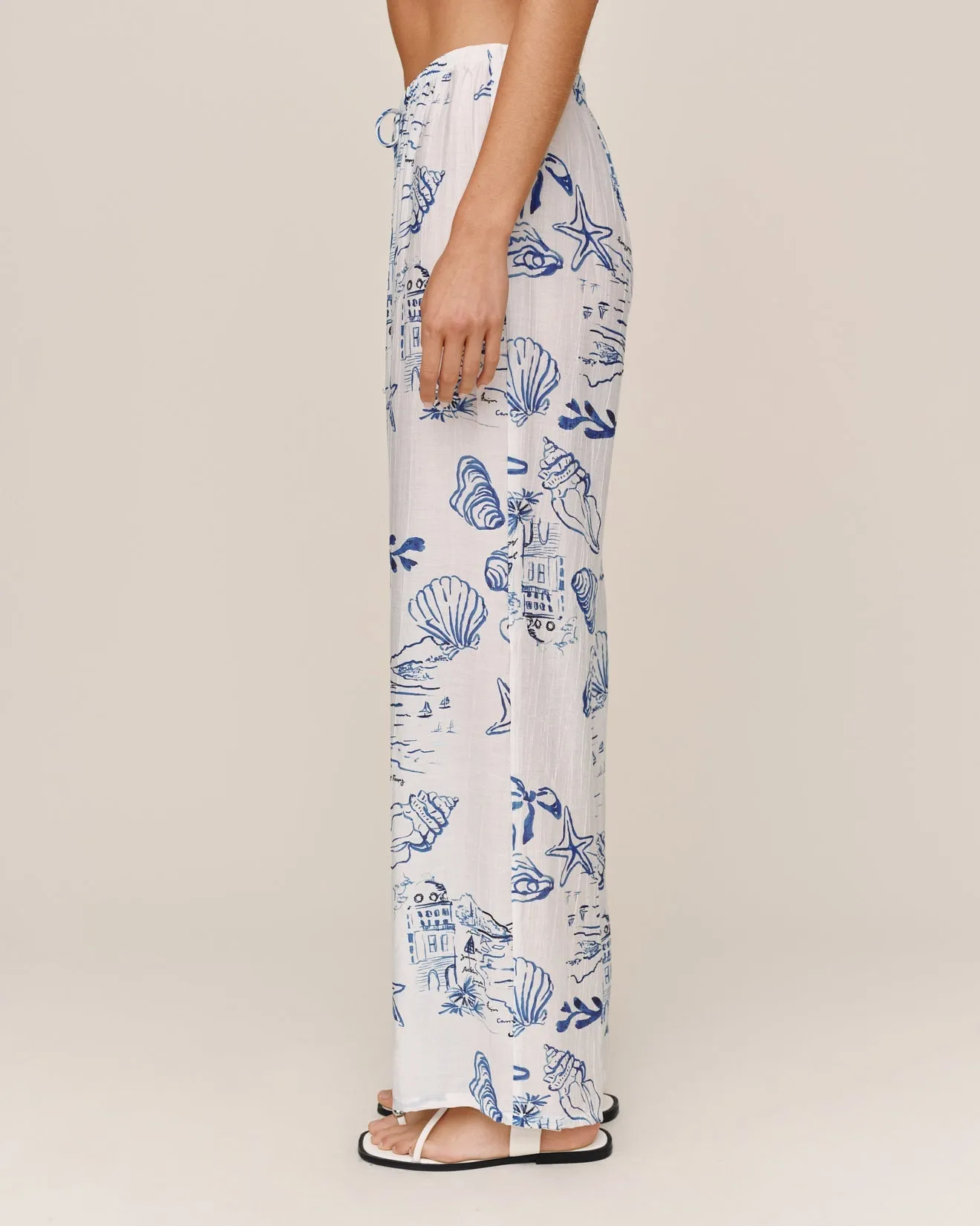 Wide Leg Beach Pant - Riviera Print sold by Bella Dahl product image thumbnail 5