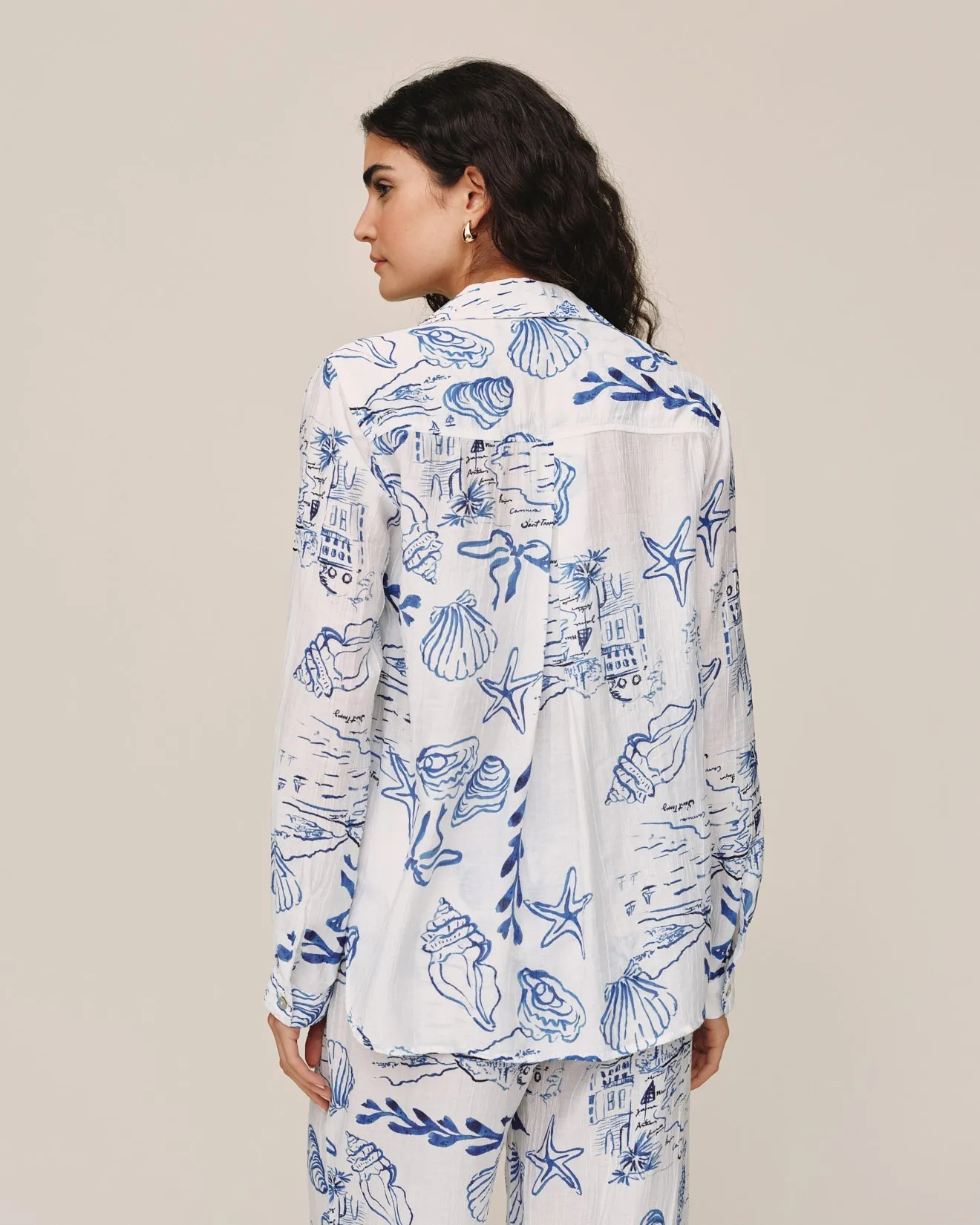 Classic Button Down - Riviera Print sold by Bella Dahl product image thumbnail 2