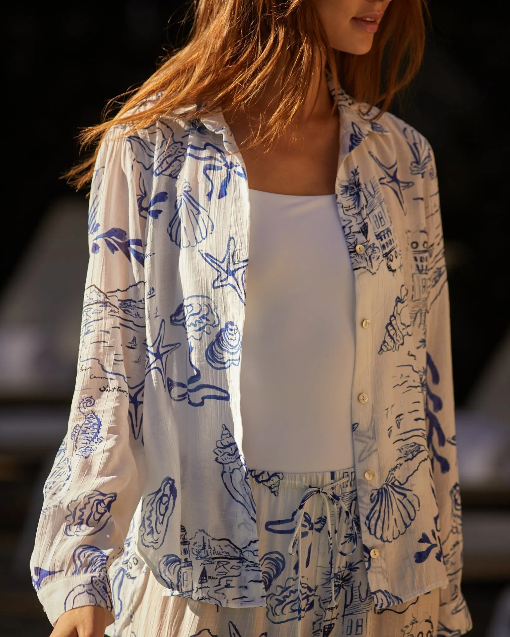 Classic Button Down - Riviera Print sold by Bella Dahl product image thumbnail 3