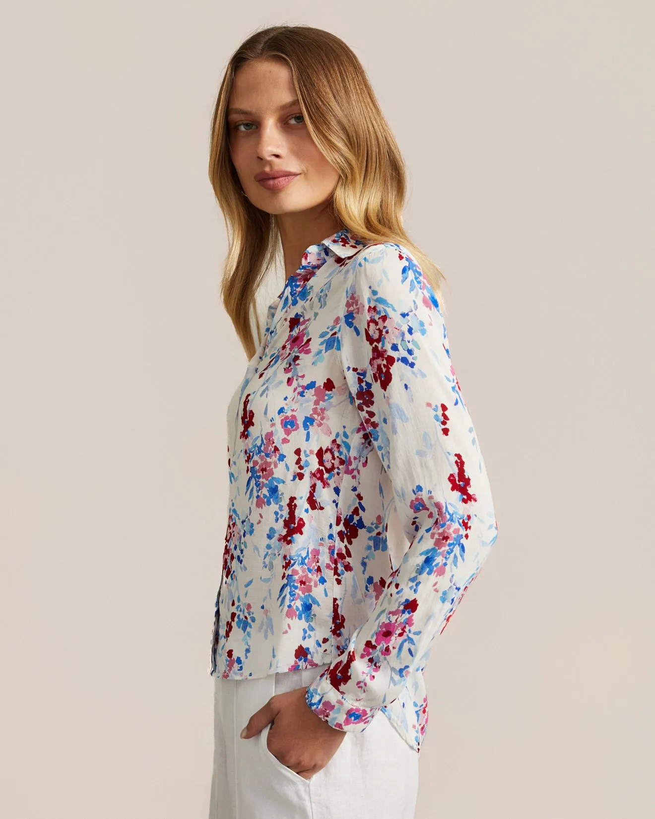 Classic Button Down - Nautical Bloom Print sold by Bella Dahl product image thumbnail 2
