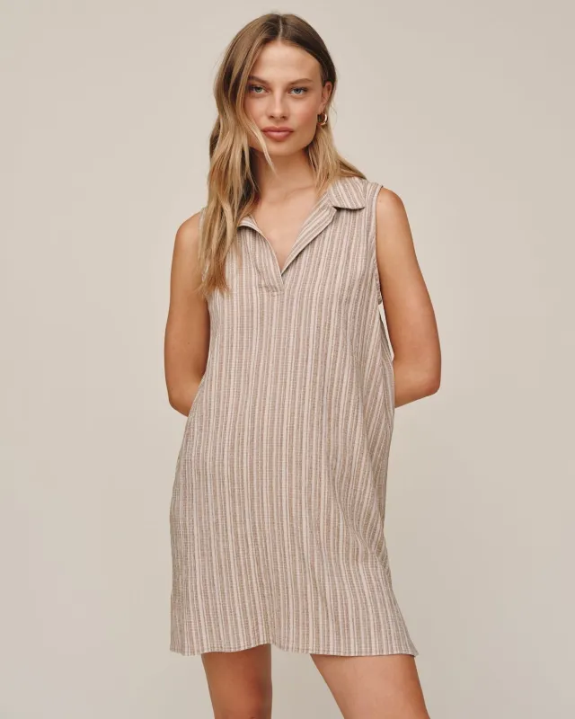 Sleeveless Pullover Mini Dress - Driftwood made by Bella Dahl