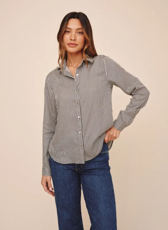 Button Down Shirt - Vintage Pinstripe made by Bella Dahl