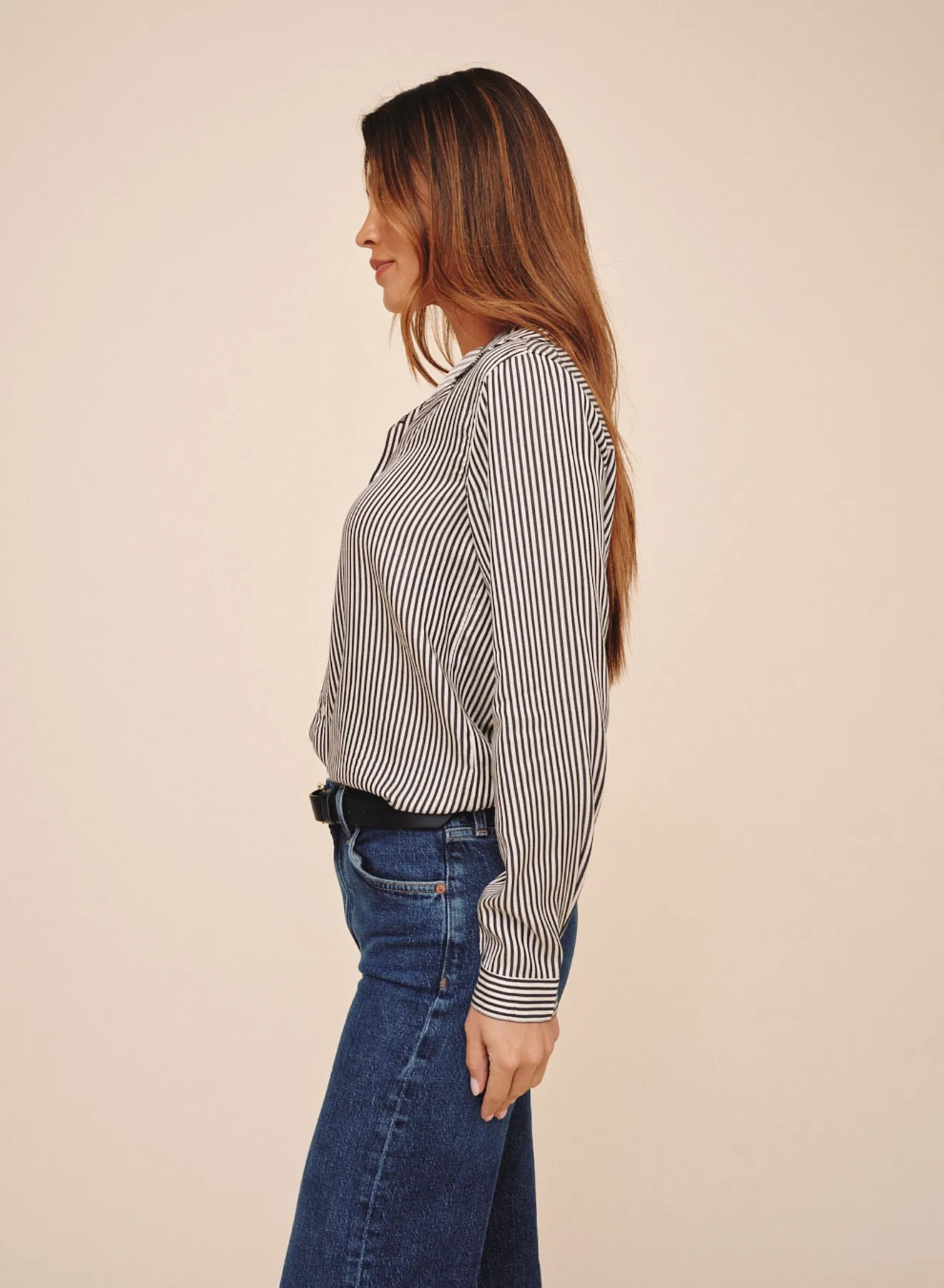 Button Down Shirt - Vintage Pinstripe sold by Bella Dahl product image thumbnail 3