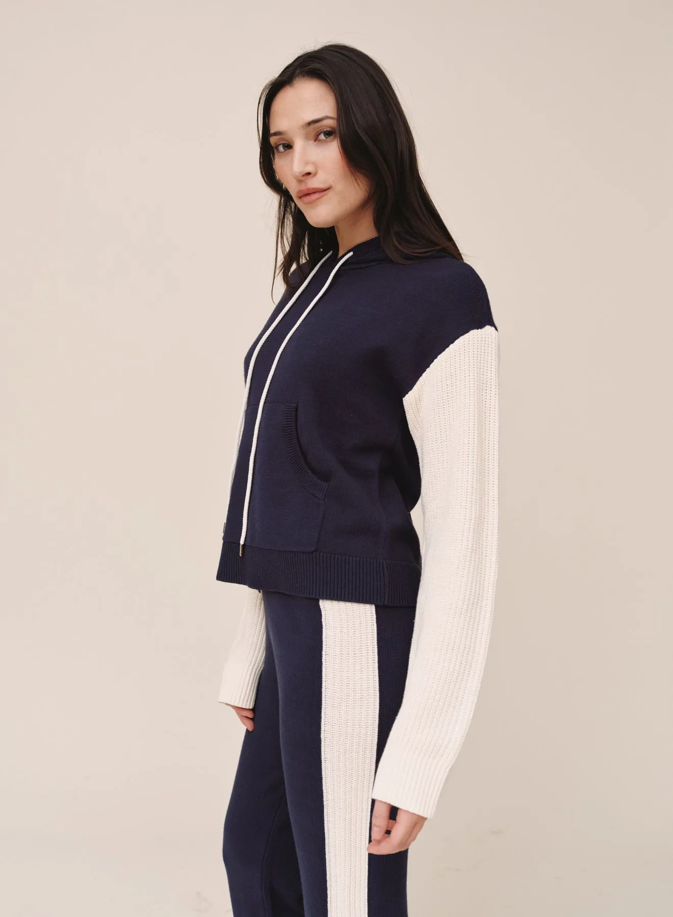 Contrast Hoodie - Midnight Frost sold by Bella Dahl product image thumbnail 3