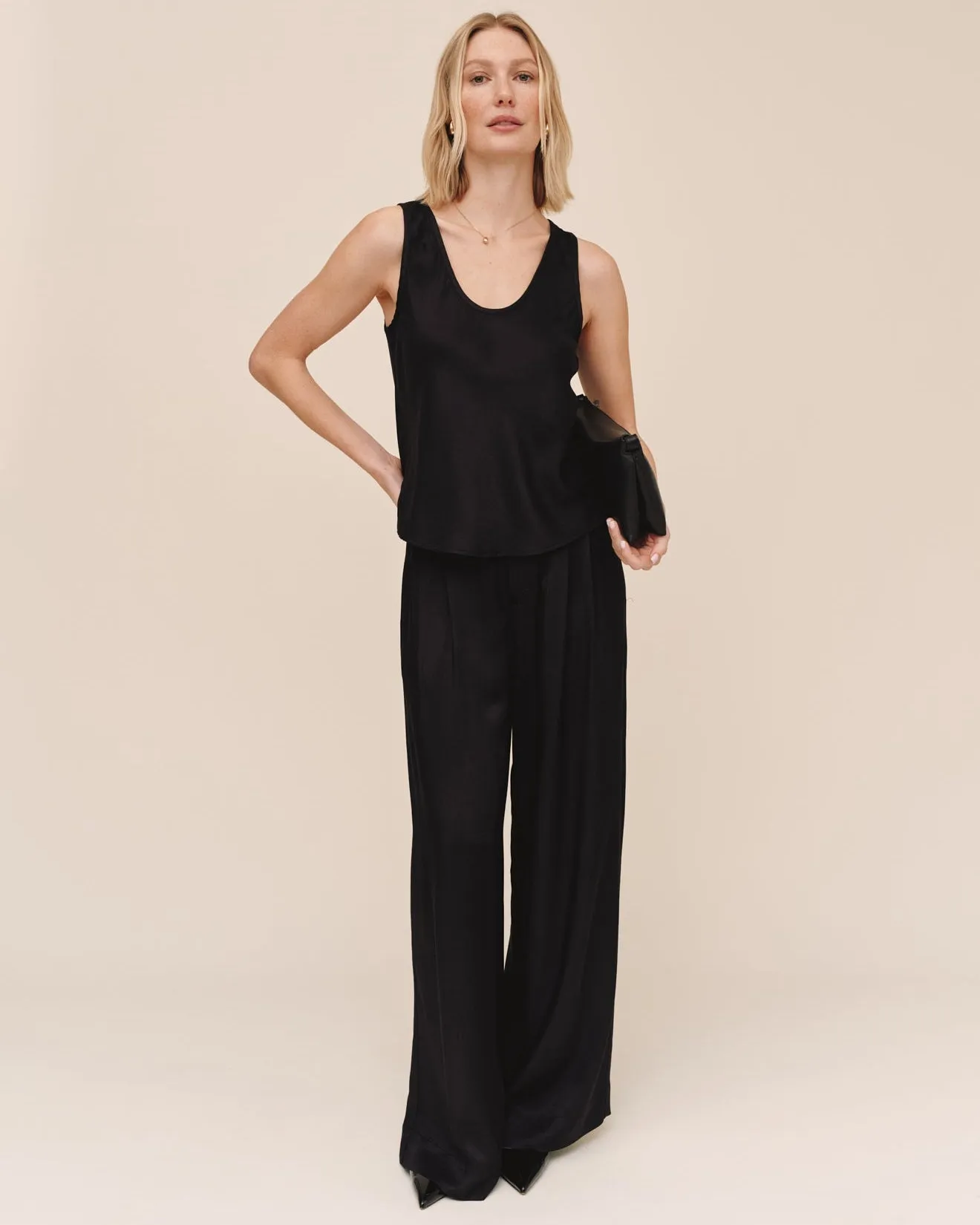 Scoop Neck Tank - Black sold by Bella Dahl product image thumbnail 4
