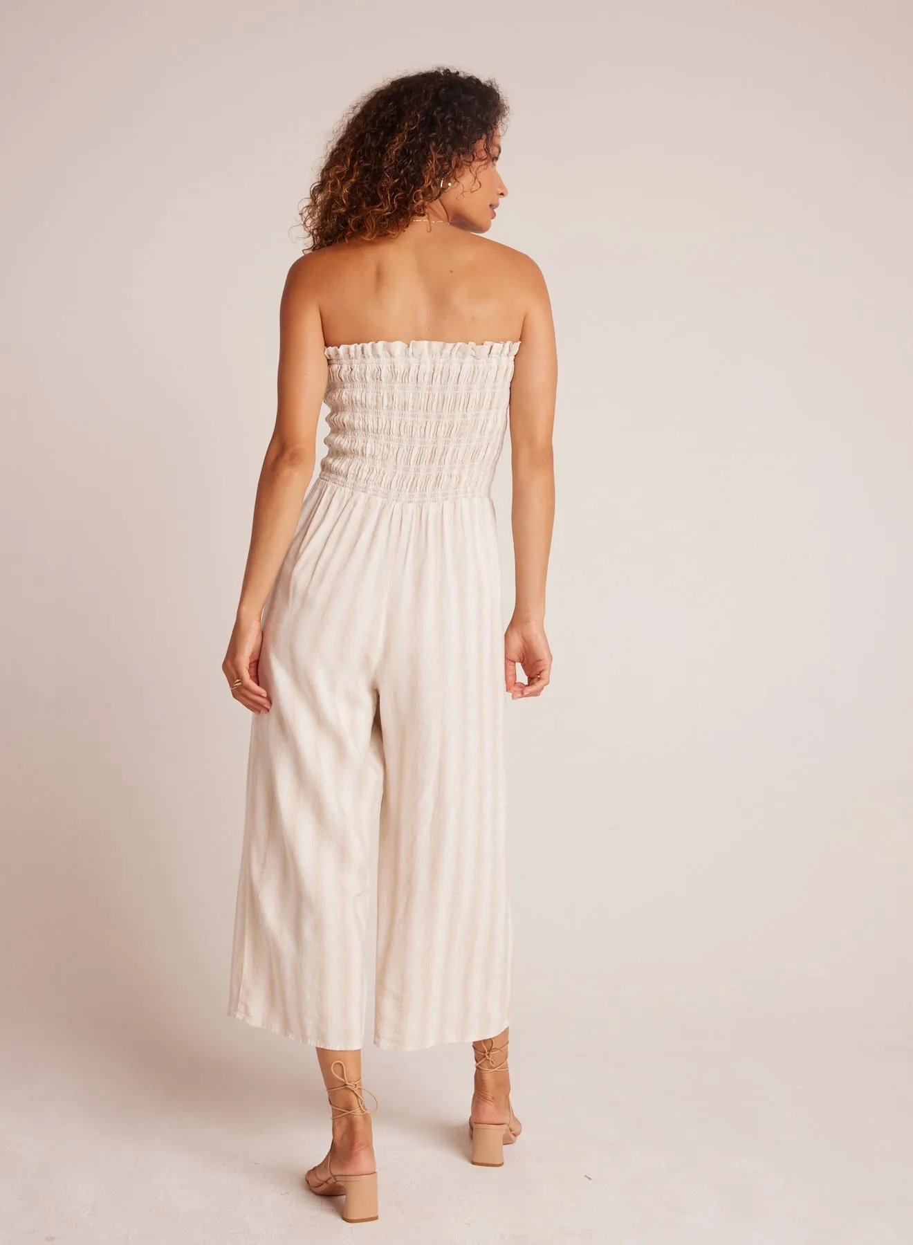 Smocked Strapless Jumpsuit - Playa Sand Stripe sold by Bella Dahl product image thumbnail 3