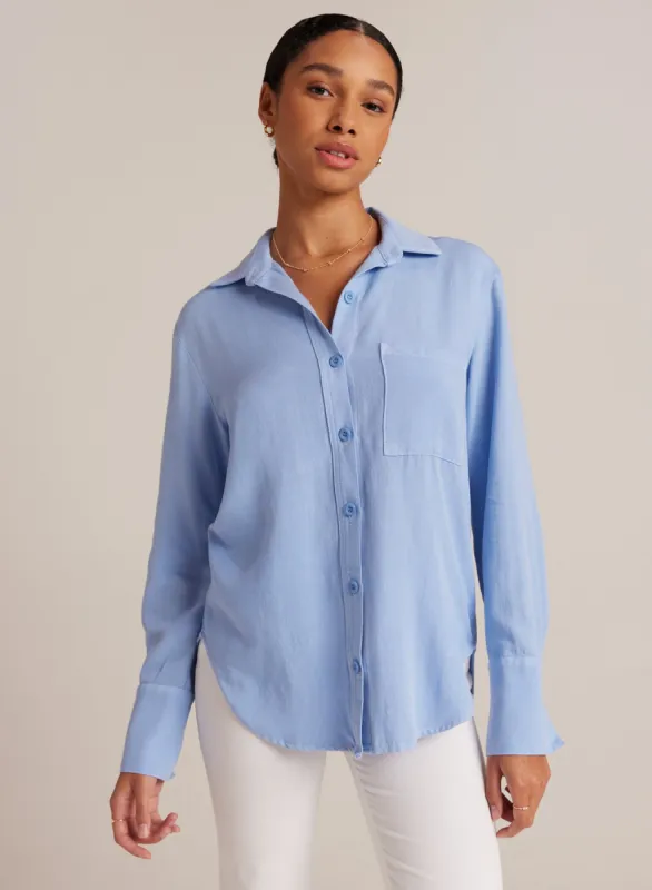 Single Pocket Shirt - Fresh Sky sold by Bella Dahl