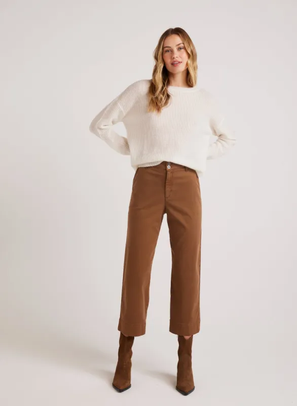 Sofia Wide Leg Crop - Spiced Brown sold by Bella Dahl