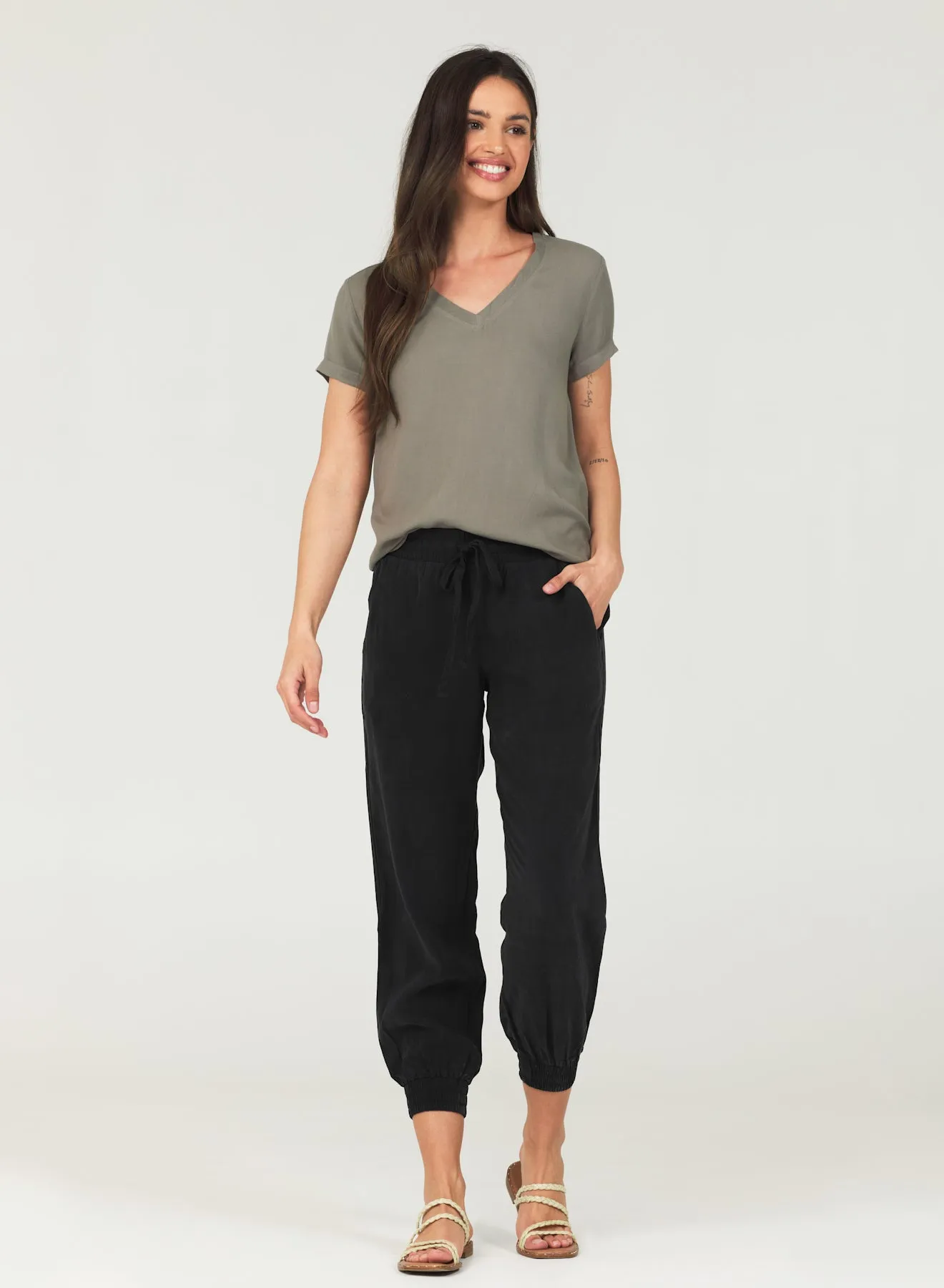 Easy Drawstring Jogger - Vintage Black sold by Bella Dahl