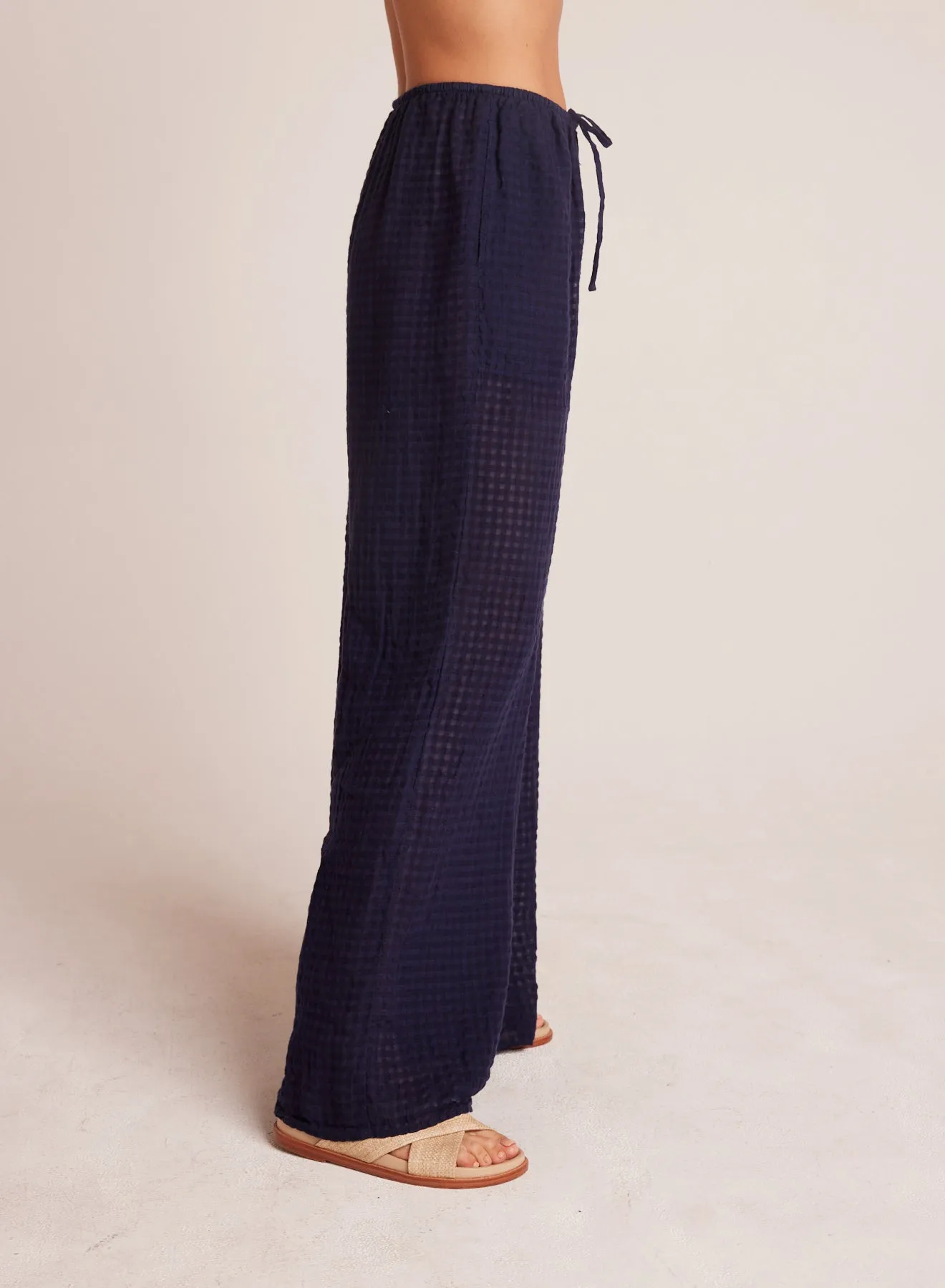 Wide Leg Pocket Beach Pant - Tropic Navy sold by Bella Dahl product image thumbnail 3