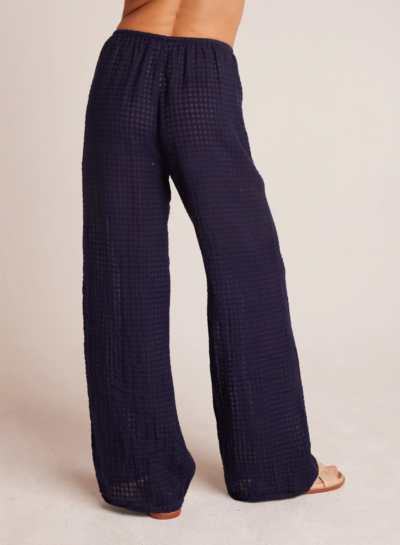 Wide Leg Pocket Beach Pant - Tropic Navy sold by Bella Dahl product image thumbnail 2