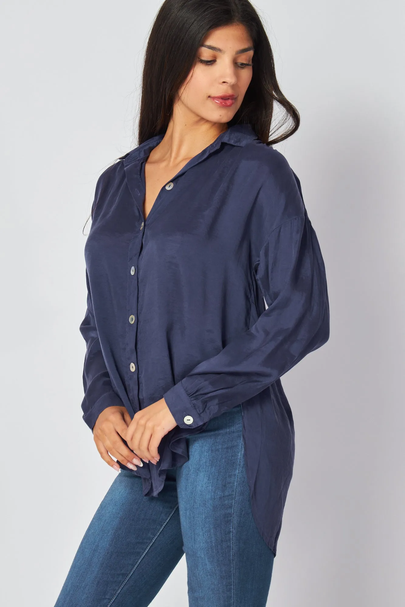 Flowy Beach Shirt - Summer Night sold by Bella Dahl product image thumbnail 3