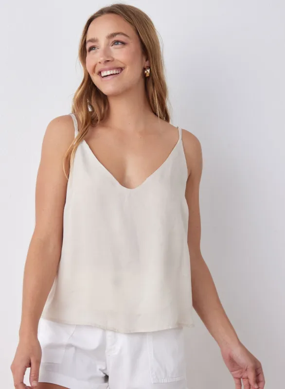 V-Neck Tencel Cami - Summer Ivory sold by Bella Dahl