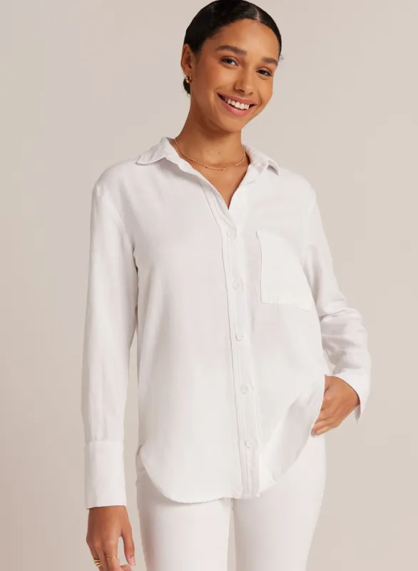 Single Pocket Shirt - White sold by Bella Dahl