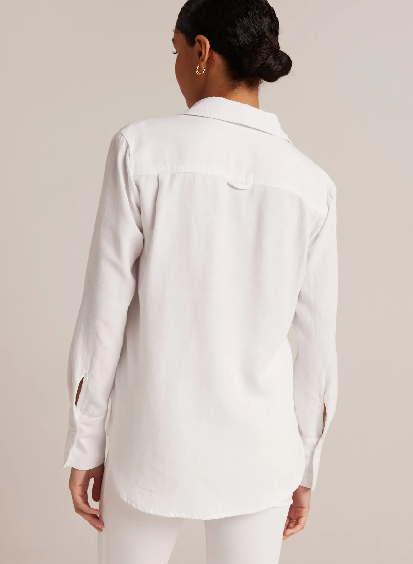 Single Pocket Shirt - White sold by Bella Dahl product image thumbnail 2