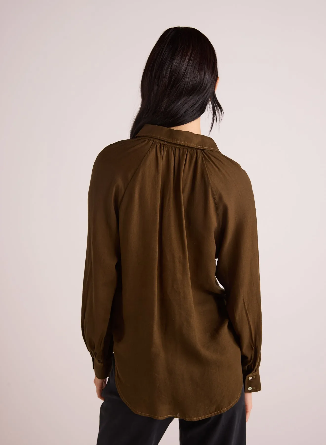 Flowy Raglan Sleeve Shirt - Golden Army sold by Bella Dahl product image thumbnail 2