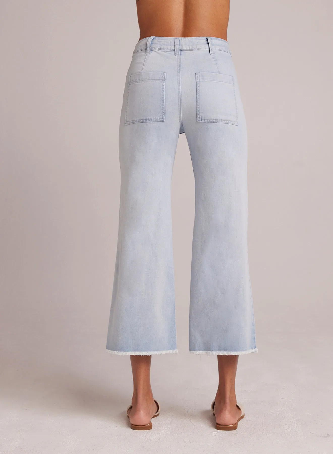 Sarah Frayed Hem Wide Leg Crop - Ocean Mist Wash sold by Bella Dahl product image thumbnail 3