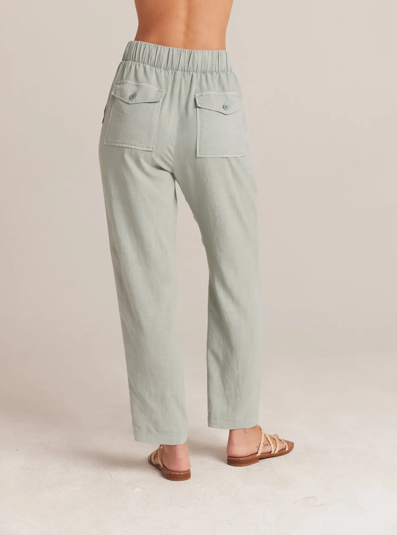 Utility Tie Waist Trouser - Oasis Green sold by Bella Dahl product image thumbnail 2