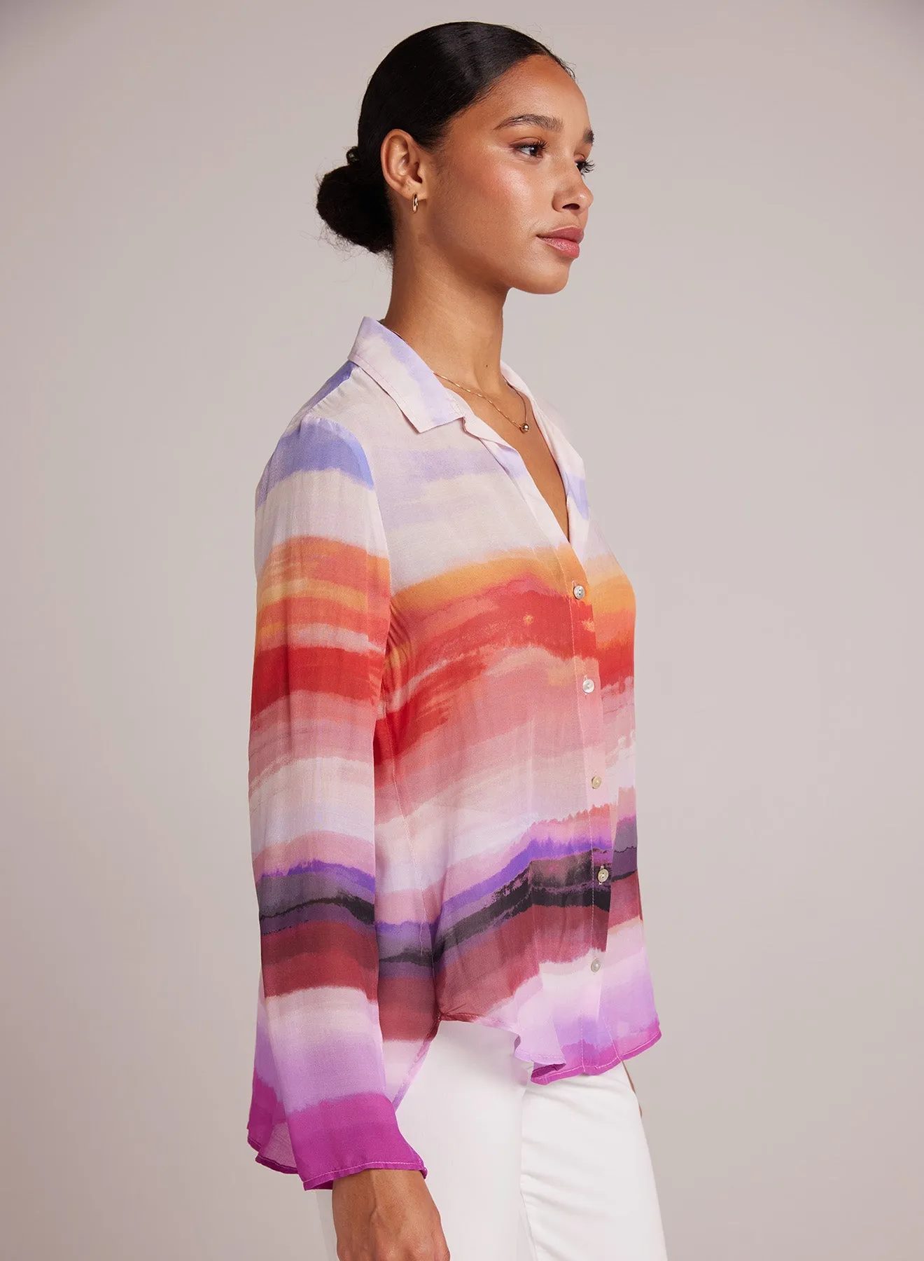 Clean Shirt - Canyon Stripe Print sold by Bella Dahl product image thumbnail 4