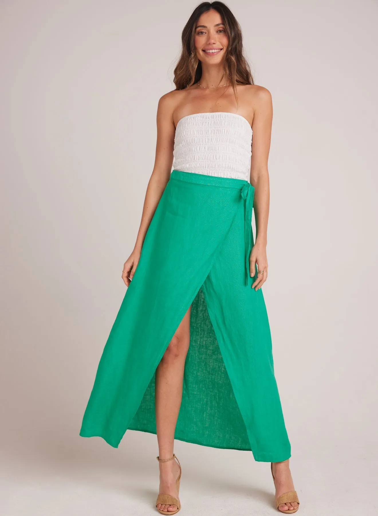 Maxi Wrap Skirt - Tropical Green sold by Bella Dahl