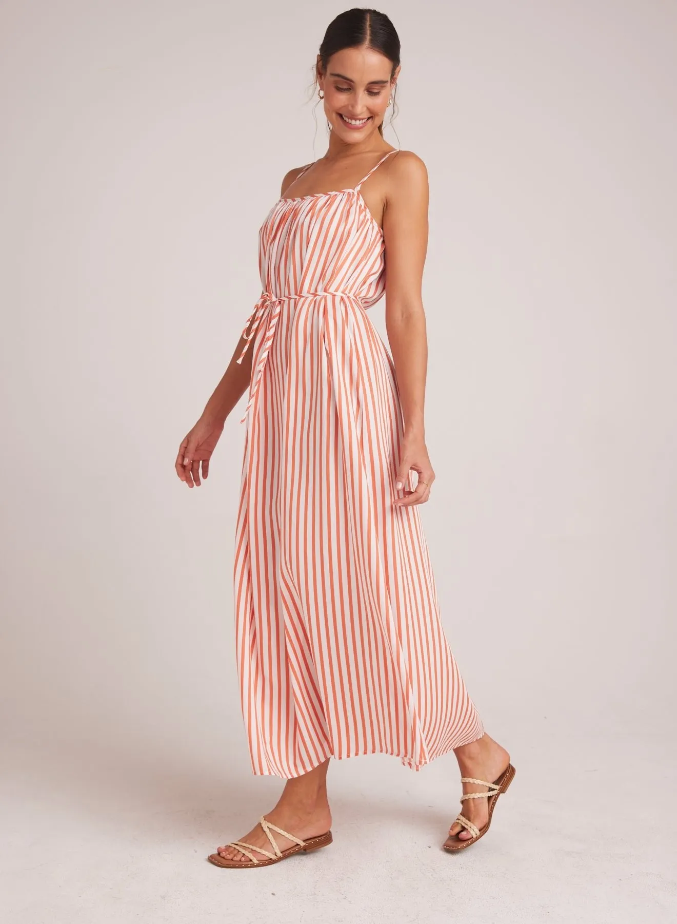 Shirred Cami Maxi Dress - Sunset Blaze Stripe sold by Bella Dahl product image thumbnail 3