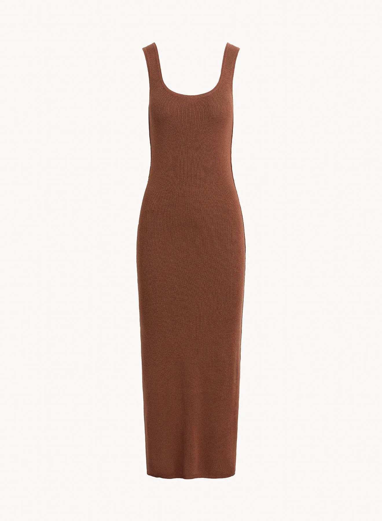 Sleeveless Midi Linen Jersey Dress - French Espresso sold by Bella Dahl