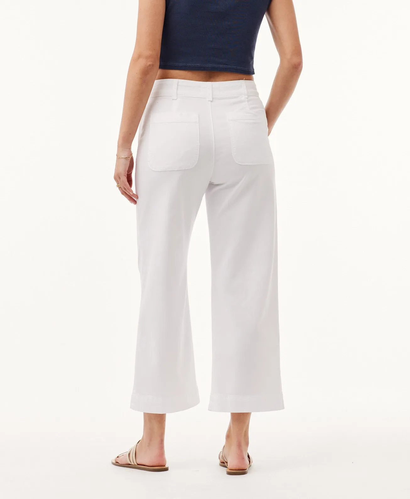 Saige Wide Leg Crop - White sold by Bella Dahl product image thumbnail 3