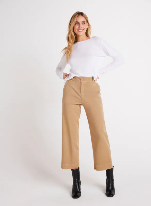 Saige Wide Leg Crop - Soft Camel sold by Bella Dahl