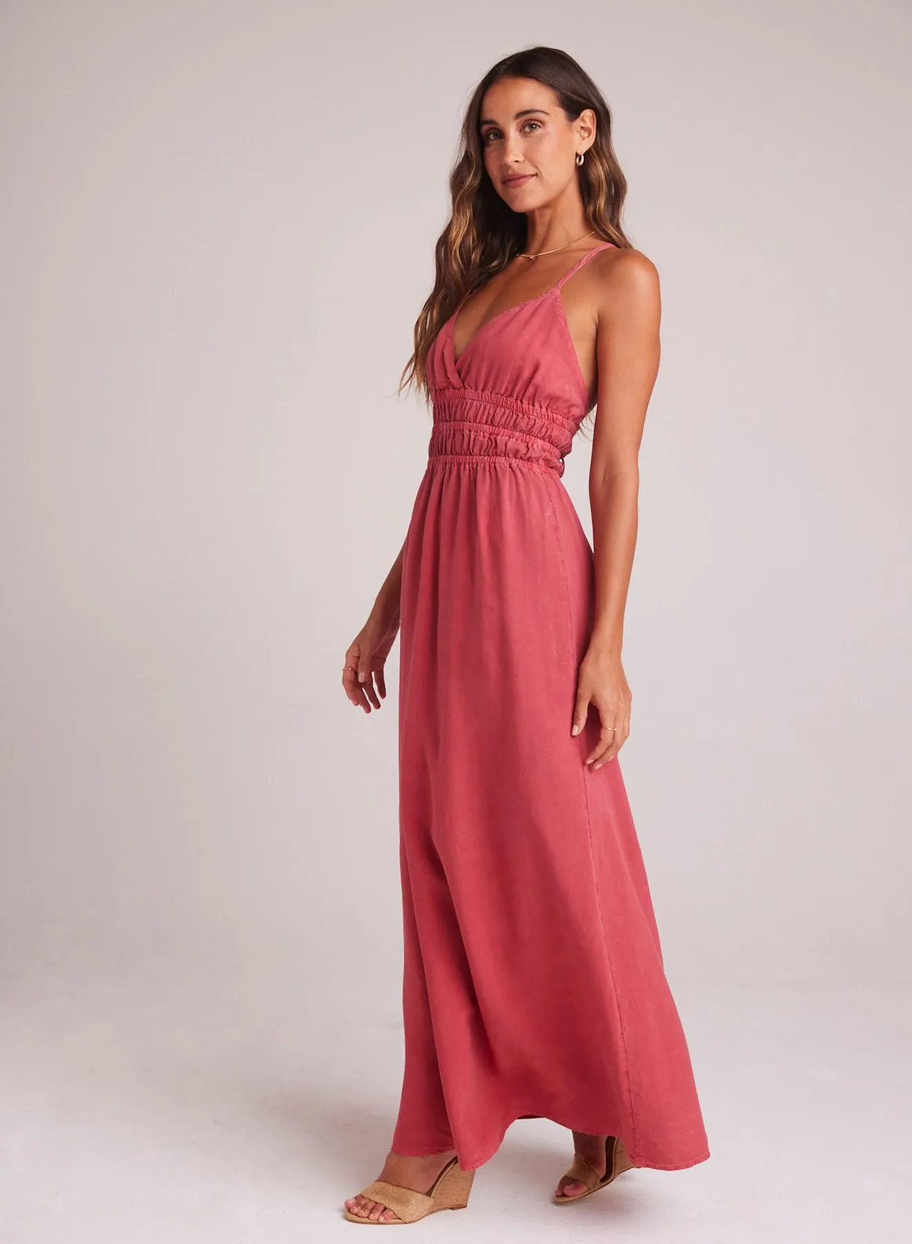 Smocked Cami Maxi Dress - Riviera Red sold by Bella Dahl product image thumbnail 3