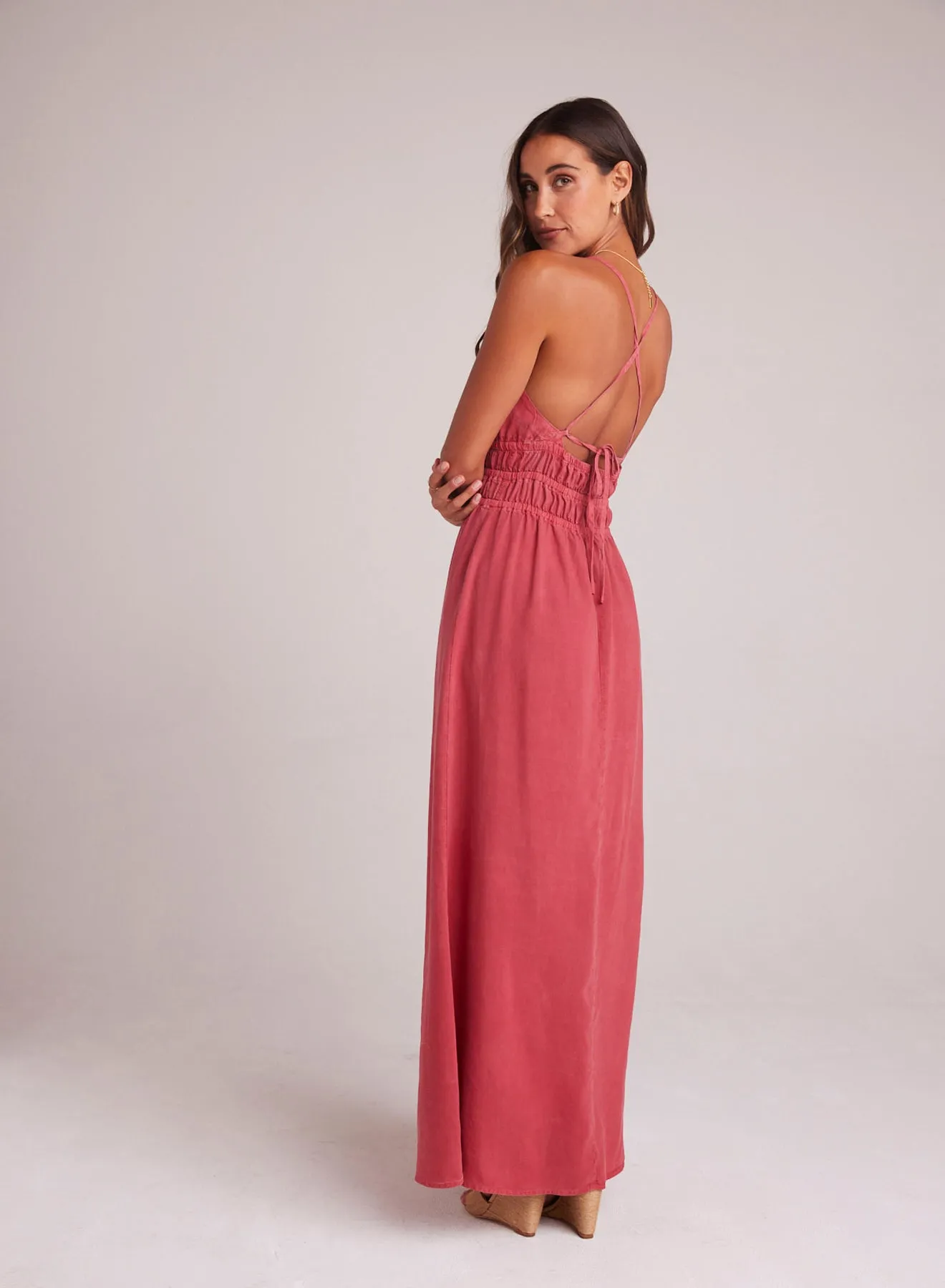 Smocked Cami Maxi Dress - Riviera Red sold by Bella Dahl product image thumbnail 2