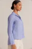 Linen Pocket Button Down - Peri Blue sold by Bella Dahl