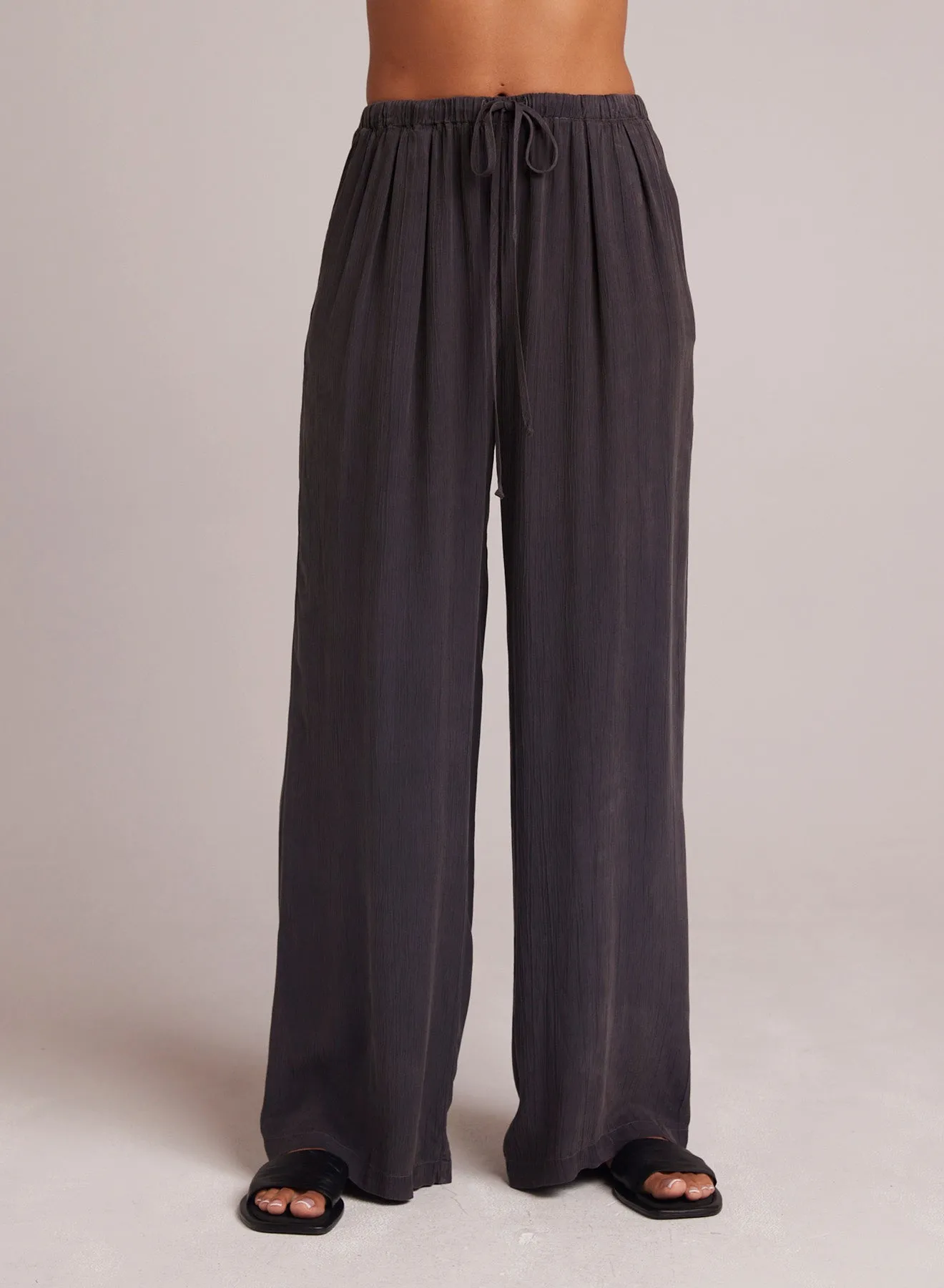 Easy Pleated Wide Leg Pant - Slate Charcoal sold by Bella Dahl product image thumbnail 2