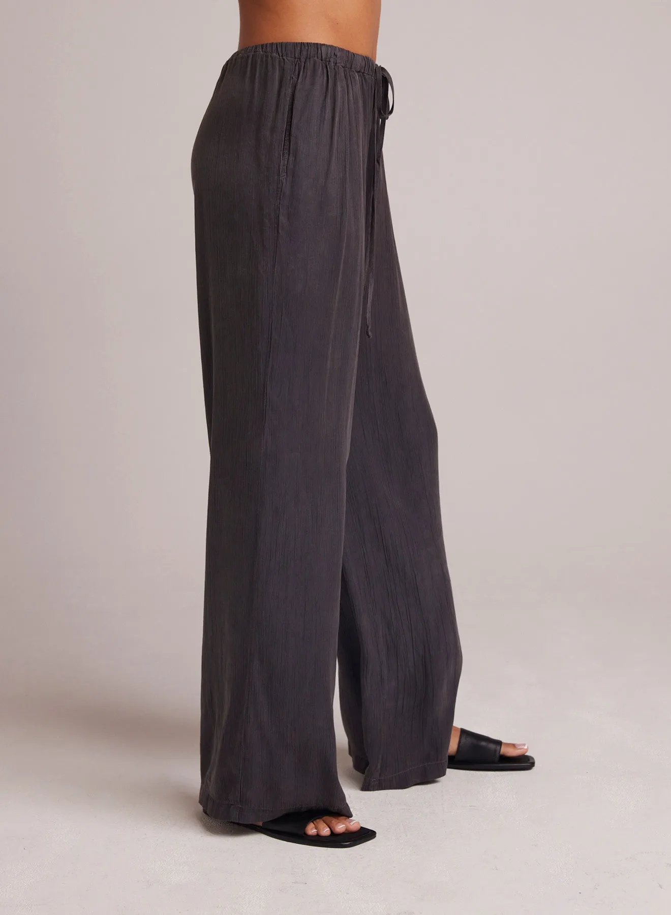 Easy Pleated Wide Leg Pant - Slate Charcoal sold by Bella Dahl product image thumbnail 4