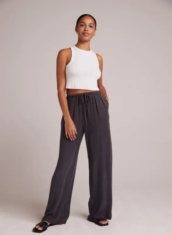 Easy Pleated Wide Leg Pant - Slate Charcoal sold by Bella Dahl